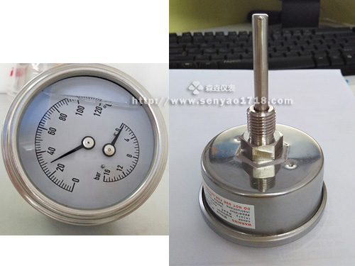 壓力溫度一體表可以充油嗎？