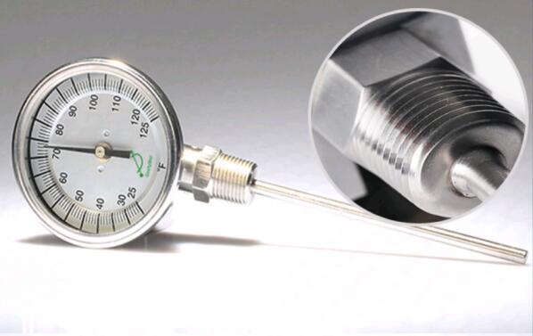 雙金屬溫度計的長度是指哪部分？