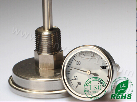 防震雙金屬溫度計的工作原理是什么？